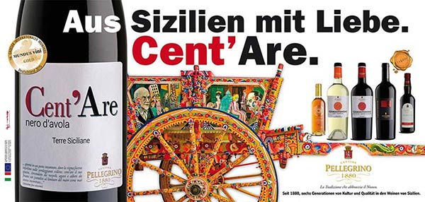 Cantine Pellegrino: Campagna Affissioni 6x3 (promozione) - Germania e Svizzera tedesca